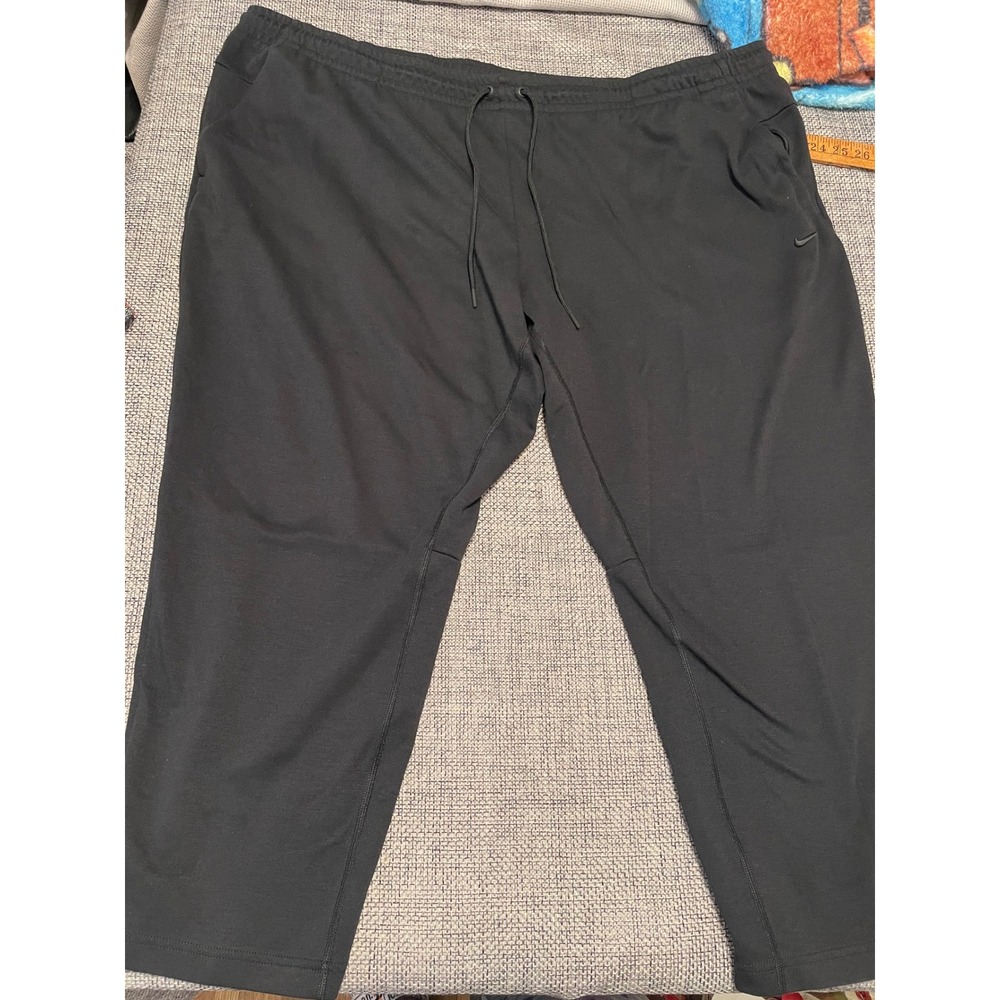 Nike Dri-FIT Mens 4XL Black Training Pants Tapered Drawstring Activewear Joggers